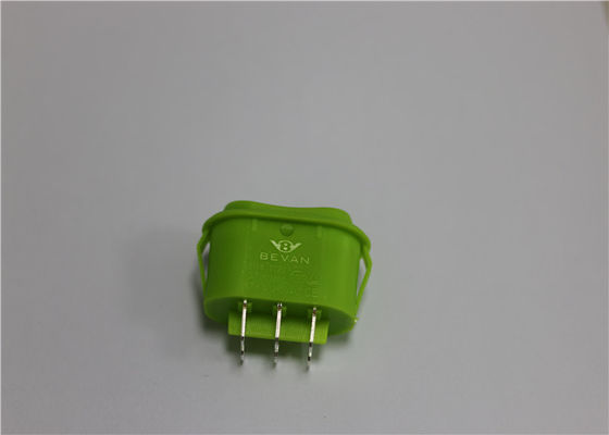 Ovalgeschnittener wasserdichter Minihebelschalter, grüner Hebelschalter 10a 250v