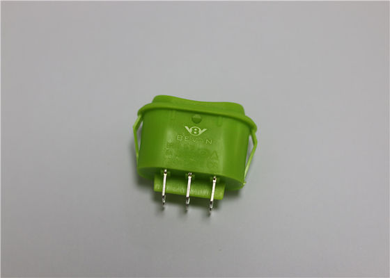 Ovalgeschnittener wasserdichter Minihebelschalter, grüner Hebelschalter 10a 250v