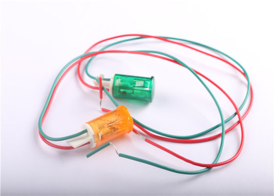 Grün-Lampe der Hochleistungs-kleine Anzeigelampen-12v 24v 220v mit zwei Drähten rot